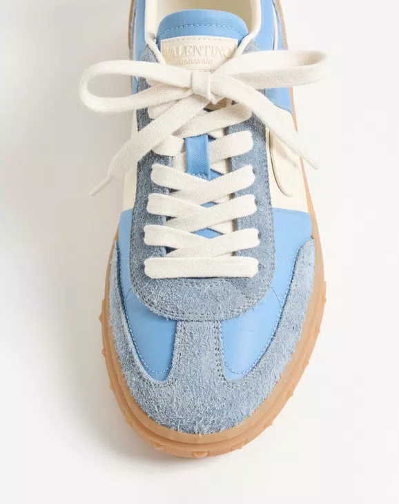 Valentino Upvillage Sneaker In Crust Leather With Nappa Calfskin Leather Band - Image 3